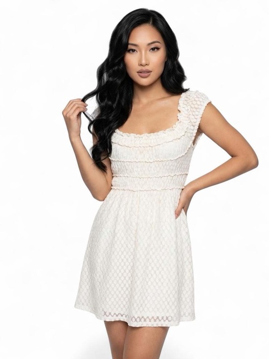 Max Studio Dresses & Skirts - Max Studio White Lace Babydoll Dress XS Coquette